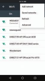 inställningsmenyn på din mobila enhet och väljer Wi-Fi-inställningar.