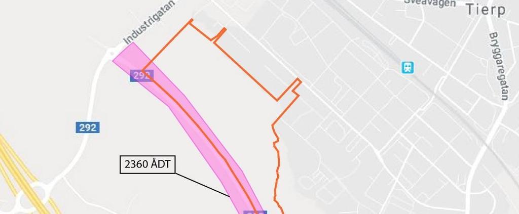 3. Förutsättningar 3.1 Befintliga förhållanden väg 292 Väg 292 är av landsvägskaraktär med ett körfält i vardera riktningen förbi planområdet. Trafikverket är väghållare.