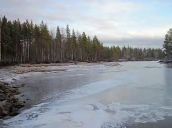 Ett 1,5 m tjockt lager med sulfidhaltig, lerig, silt har påträffats på 2 m djup under markytan ca 220 m söder om Kälvån. Grundvattenytan ligger ytligt och bedöms följa nivån i Kälvån. 2.4.