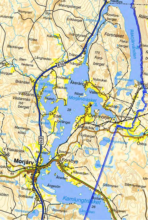 1. Inledning 1.1. Bakgrund och problembild E10 utgör huvudstråket för trafik från kusten, över Malmfälten, till Narvik och Västerhavet.