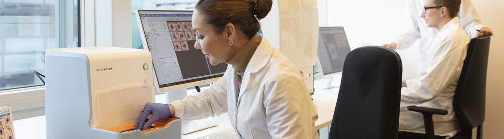 Övrig information Forskning och utveckling Produktionstakten av CellaVisions nya system för mindre och medelstora laboratorier, CellaVision DC-1, kommer succesivt att öka under året med fokus på att