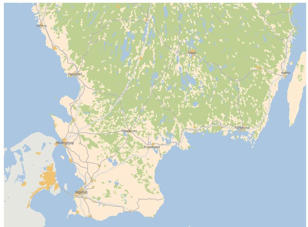 83 (122) 6.6 Resandemönster i stråket I trafikanalyserna har en realistisk resandemängd för trafiken på Markarydsbanan tagits fram.