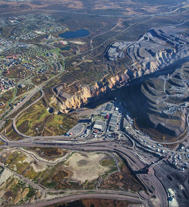 DIVISION NORRA Division Norra omfattar gruvor och förädlingsverk i Kiruna.