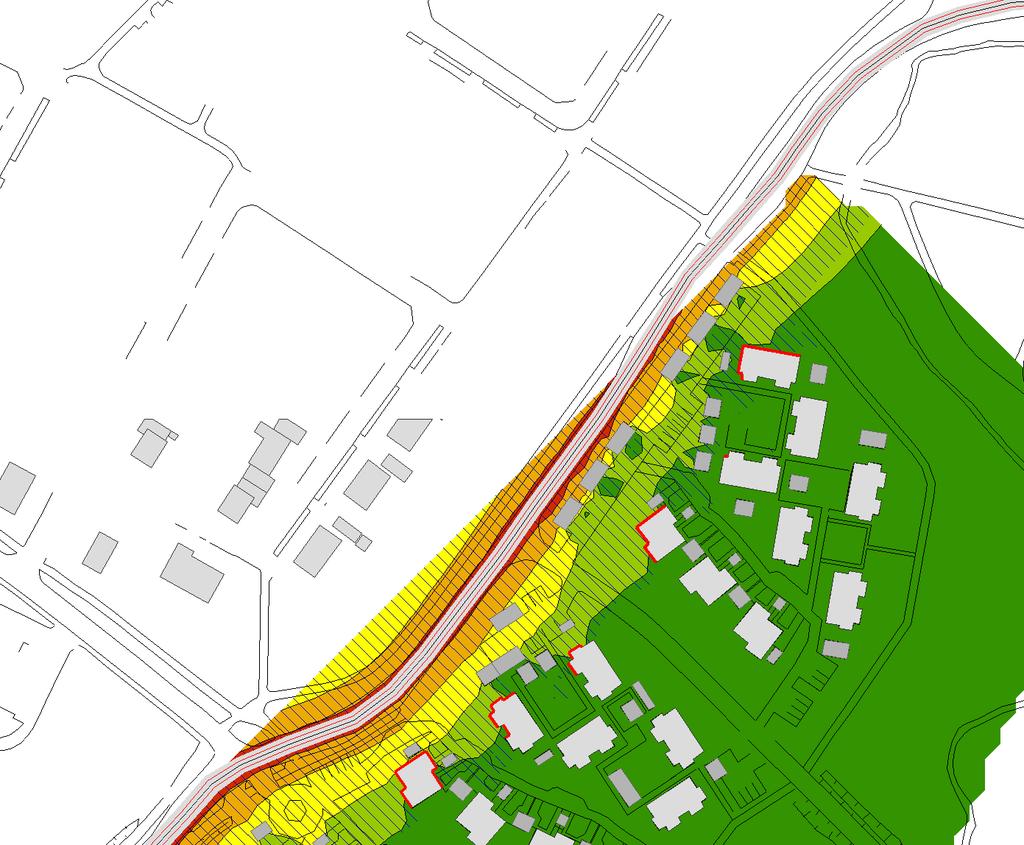 Ljudnivåer 2 med m över 0 reflexer mark, 40 km/h på Opevägen och Lillsjövägen Ekvivalent ljudnivå, frifältsvärden vid fasad 40km/h på Opevägen och Lillsjövägen WSP Akustik Box 1516 SE-751 45 Uppsala