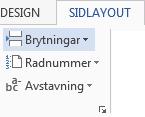 4.6 Sidnummer 4.6.1 Dölja sidnummer på enstaka sidor Blanka sidor ska inte vara paginerade. Du kan också vilja ta bort sidnumret av estetiska skäl. Gör så här i Word 1.