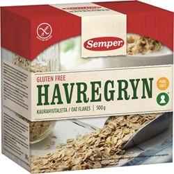 Uppgiftslämnare: Semper AB Varumärke: SEMPER Förpackningsstorlek: 500g Produktinformation Ingrediensförteckning: 100 % Havregryn DABAS Produktklassificering: 100110034026 / Kolonial/Speceri Mjöl/Gryn