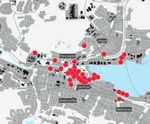 SUNDSVALL Sundsvall, 17% 83% Kontor, 57% Handel, 16% Bostäder, 6% Hotell/Restaurang, 3% Vd/Utbildning, 7% Industri/lager, 3% Övrigt, 8% SUNDSVALL fastigheter 55 tkvm 233 Fastighetsvärde, mkr 3 536