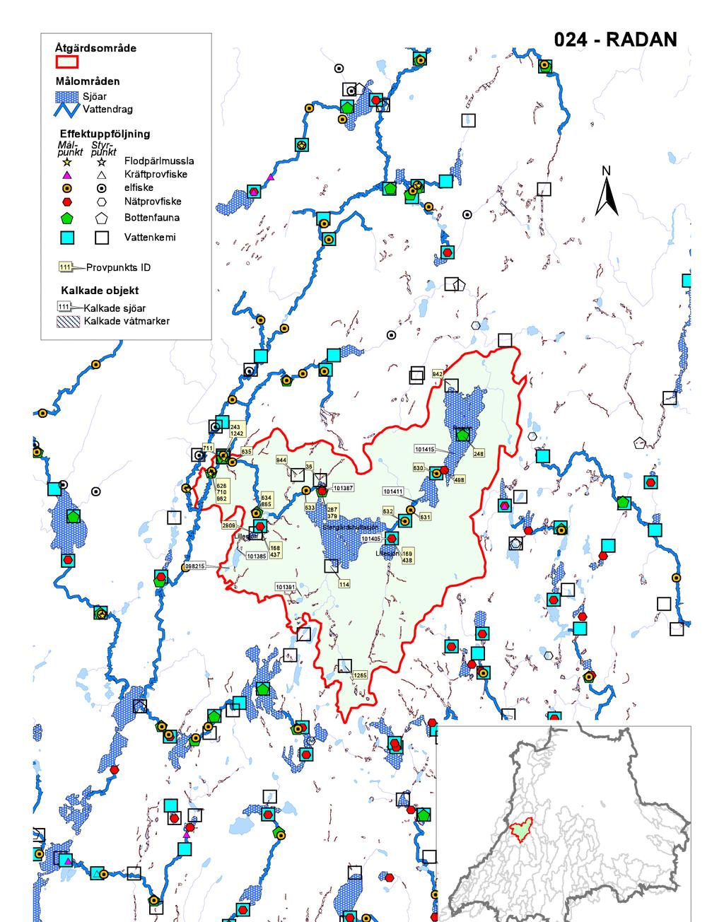 Lokal: 1 km ned Moarydet Lokal: Rasjöns utlopp Lokal: Radaholm