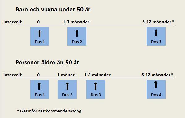 Vaccinations- schema se även