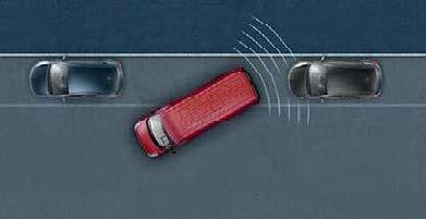Säkerhet och stöldskydd Stöldskyddssystem. Ett fjärrstyrt stöldlarm med rörelsesensorer som skyddar hela bilen (motorutrymme, kupé och lastutrymme) mot intrång. (Tillval) Parkeringshjälp.