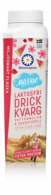 Bara Drickyoghurt innehåller inget annat än naturell yoghurt och mixade frukter och bär och kommer i smakerna Blåbär & Björnbär och Hallon &