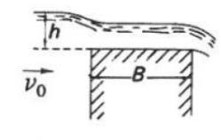 1.2.4 Vattenmätning nr 3 över den bestämmande sektionen I läget för intagsluckan bildas en s.k. bestämmande sektion över luckans tröskel där vattnet på en kort sträcka, ca 0,2 m, övergår från strömmande till stråkande tillstånd.