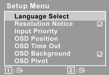 Control Explanation Fill all adjusts the video signal to fill the screen. Fill Aspect Ratio maintains the correct video signal proportions for different resolutions.