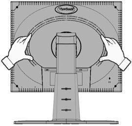 Installation of Wall Mount (Optional) To obtain a wall-mounting kit, contact ViewSonic or your local dealer. Refer to the instructions that come with the base mounting kit.