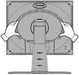 Installation of Wall Mount (Optional) To obtain a wall-mounting kit, contact ViewSonic or your local dealer. Refer to the instructions that come with the base mounting kit.