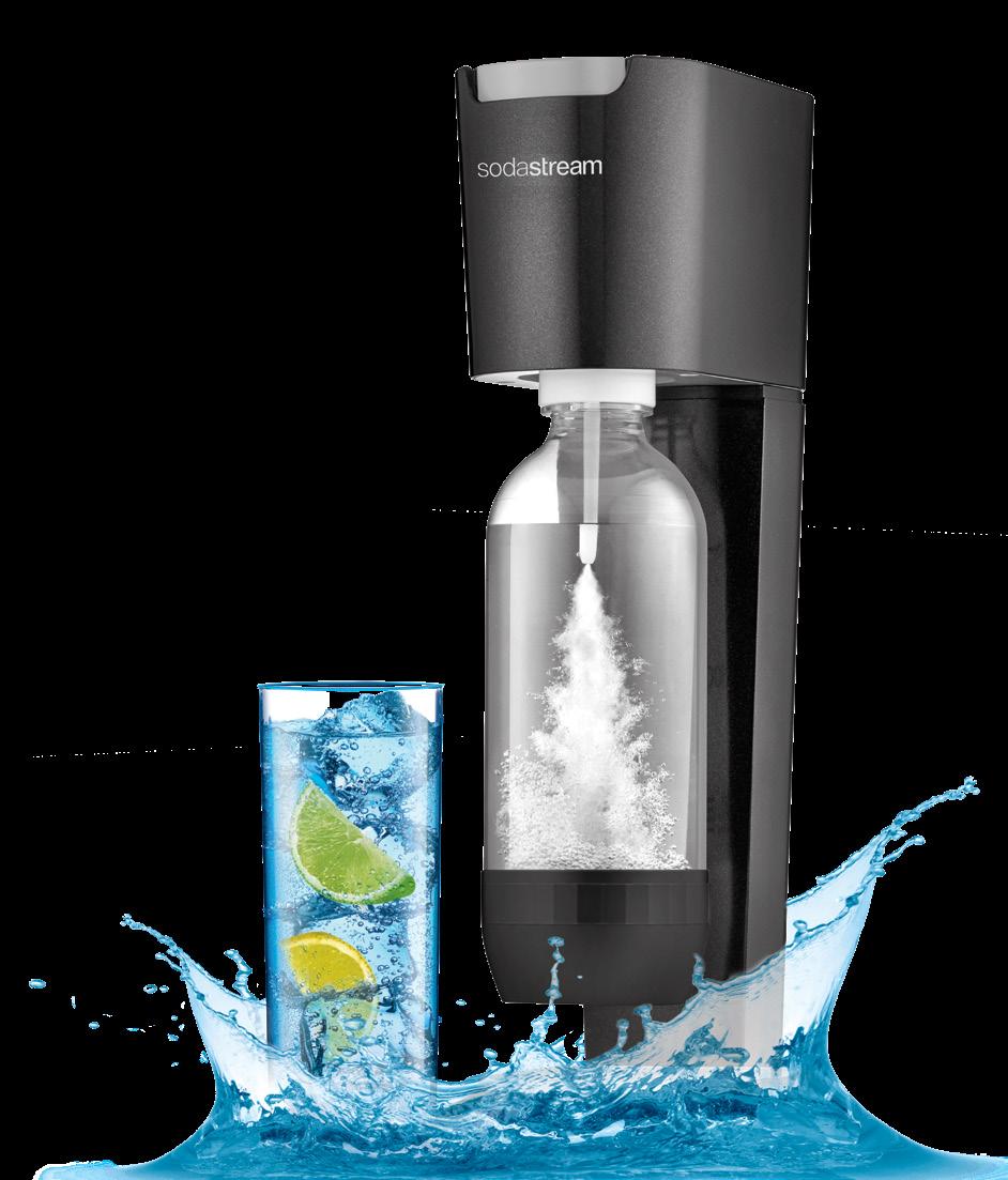 bubblor till ditt färska kranvatten med din SodaStream-maskin.