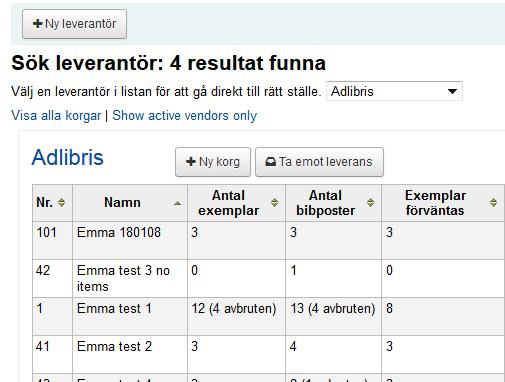 Fyll i korgnamn enligt mall, t ex Gp171129 JJ (JJ är initialer för den som beställer och om du beställer fler än en korg för samma bibliotek hos samma leverantör och samma datum numrera korgarna