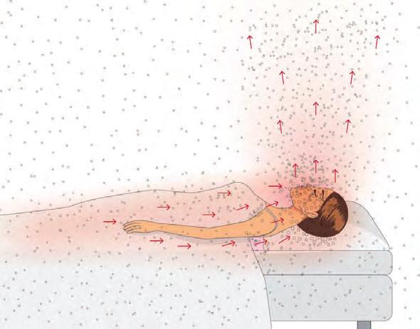 Allergenexponering när du sover Visste du att när du ligger i sängen är din mun och näsa i nära kontakt med kuddar, madrasser och täcken som kan innehålla stora mängder irriterande partiklar och