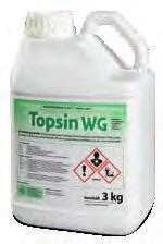Topsin WG Topsin är ett svampmedel i höstsäd och prydnadsväxter Bredverkande, systemiskt svampmedel Både förebyggande och kurativ effekt Mot svampangrepp i odlingar av höstvete, råg och höstkorn.