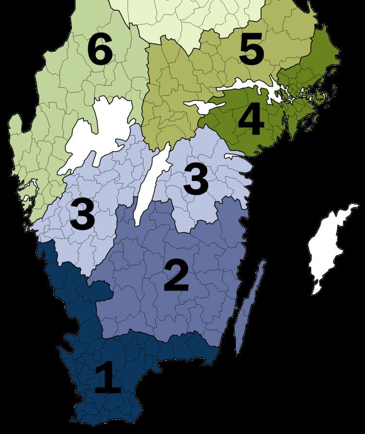 SÖDRA SVERIGE, REGION 1-3 1.