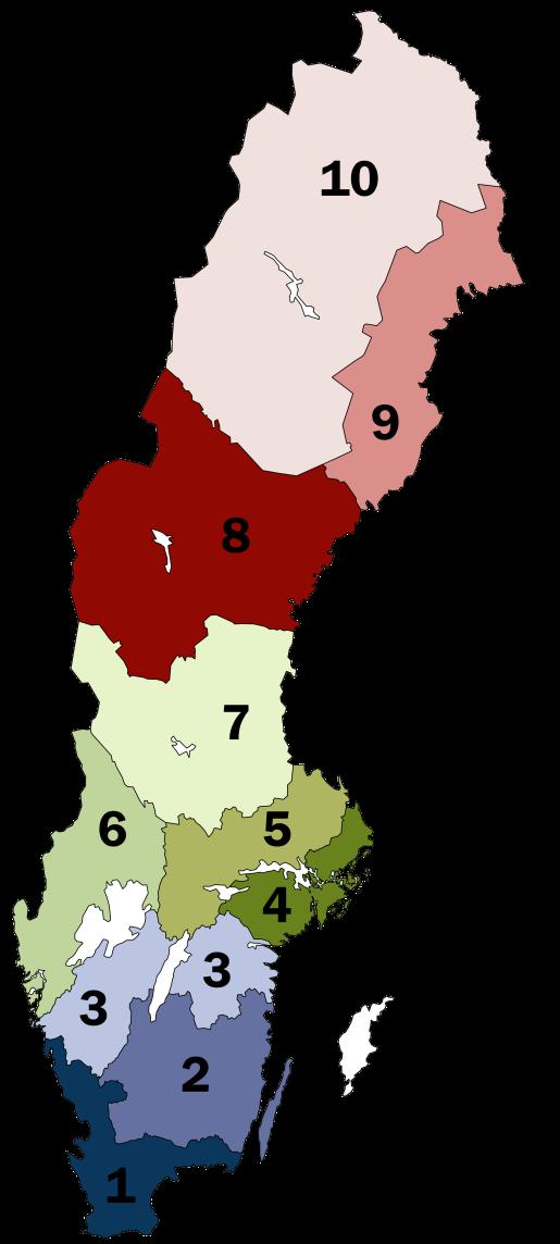 SKOGSPRISER, INDELNING Södra 1. Blekinge, Halland och Skåne 2. Jönköping, Kalmar och Kronoberg 3.