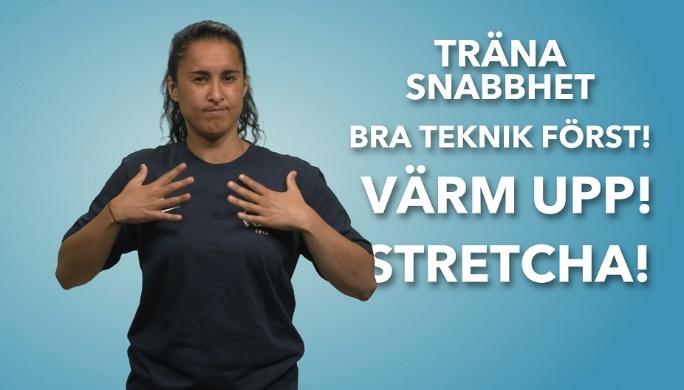 Projektets syfte har varit att producera teckenspråkiga material kring träningslära. Materialet kan hittas på www.ungdovidrott.se.