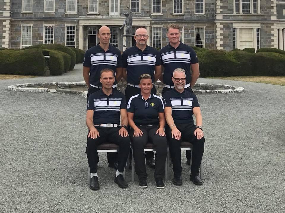INTERNATIONELLA TÄVLINGAR VM i Golf, 20-28 juli, Maynooth, Irland Sveriges trupp Andreas Wahl, Gustav Wahlgren, Mia Önell och Hans Rimberg Ledare: Tommy Berggren, Huvudansvarig och Patrick Forss,