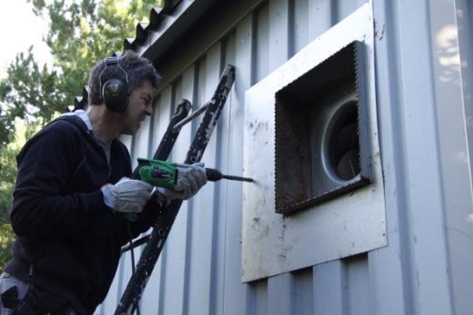 Installation av motoriserat spjäll 1.