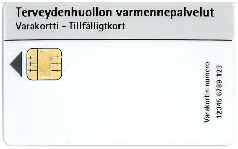 5 På frånsidan av aktörskortet finns följande uppgifter: Organisation, kortets serienummer, UPC-39 streckkod, myndighet samt BRC:s kontaktuppgifter (finska, svenska och engelska). 1.