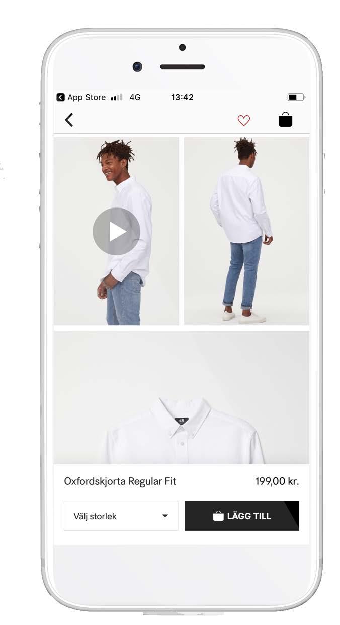 Uppgraderad onlinebutik H&M:s mobilapp och hm.