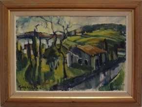 , oljemålning på duk, 46 x 66 cm.
