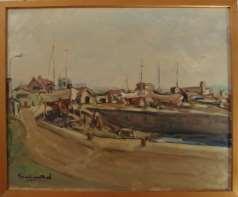 Men jag kanske kan försöka vänja mig nu., Bornholm, oljemålning på duk, 50 x 61 cm.