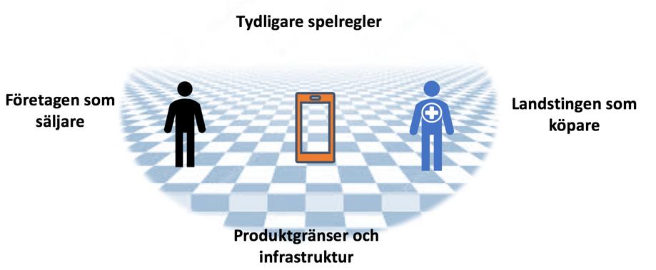 Marknaden skulle kunna förbättras och mogna genom att skapa tydligare övergripande spelregler samt stödja samordning och kompetenshöjande insatser hos både landsting/regioner och företag.