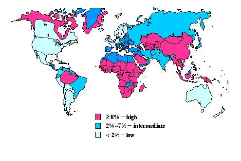 botande läkemedelsbehandling Sverige: 100 fall/ år av akut hep B (ffa missbruk,