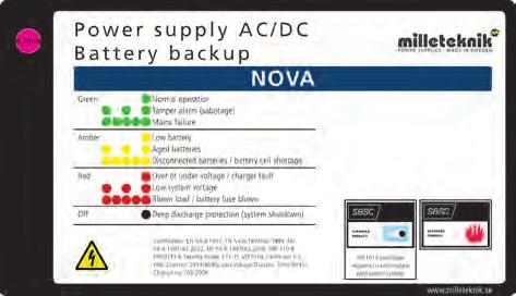NOVA XS2 12 V & 24 V batteribackup (F10+ Framtidäker produkt lä mer på ida 3.