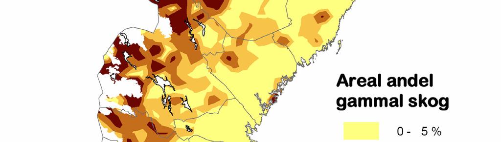 Definition: Gammal skog: Skog>140 år i Norrland, Dalarnas, Värmlands och Örebro län.