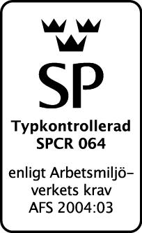 Kravspecifikation Arbetsmiljöverkets författningssamling AFS 2004:3 Stegar och arbetsbockar, (SP:s certifieringsregler SPCR 064), SS 2091