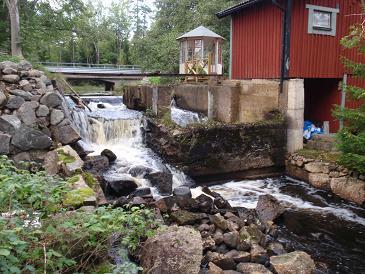 Själva vandringshindret är definitivt för öring men det finns en vandringsväg för öringen, en delvis grävd och