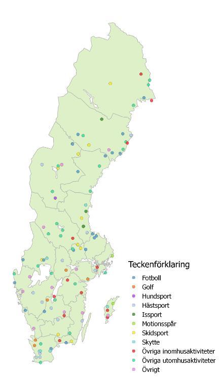 Sida 74 av 140 Förening och fritid En annan aspekt av platsattraktivitet är att det finns fritidsaktiviteter lokalbefolkningen kan medverka i.