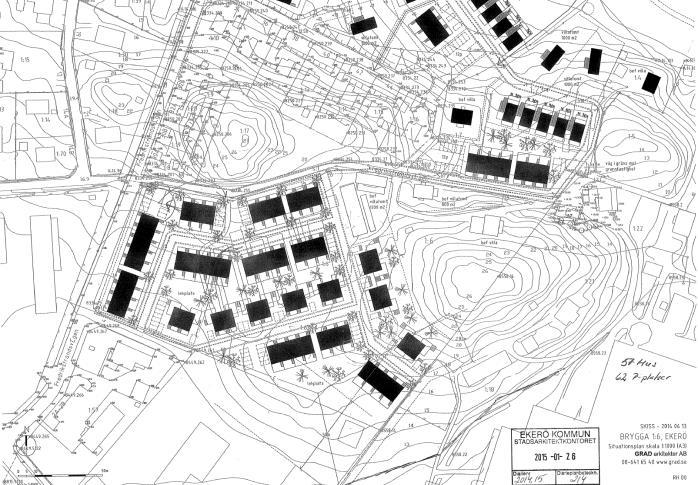 Brygga 1:6 har behandlats i förstudien utifrån att liten del av skolgården skulle kunna anläggas på fastigheten. Fastigheten inom område syd ägs av kommunen.