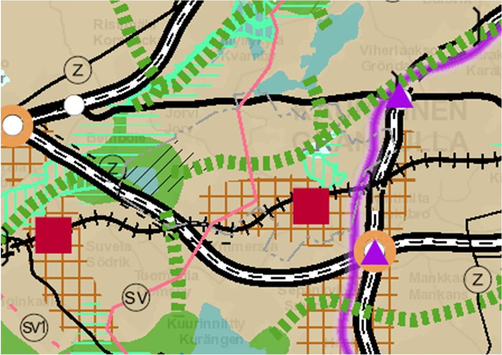 Norra Heikelvägen 23 25, Ak 228 7.3.2019 2(11) 1 PLANOMRÅDE OCH UTGÅNGSLÄGE 1.1 Planområde 1.2 Planeringsläget 1.2.1 Landskapsplan Planområdet omfattar tomt 16 i kvarter 87 och tomt 12 i kvarter 90, båda i 6:e stadsdelen, samt rekreations- och gatuområden i 6:e stadsdelen.