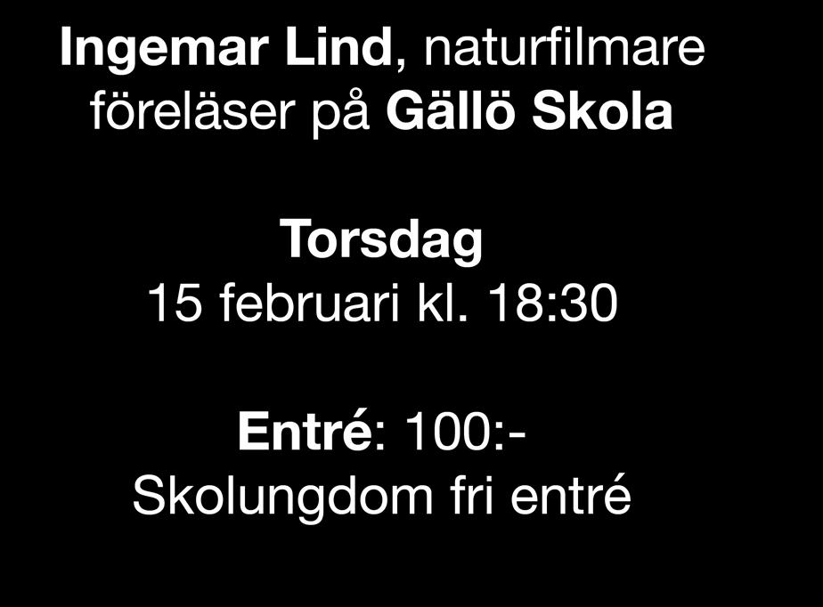 Torsdag 15 februari kl.