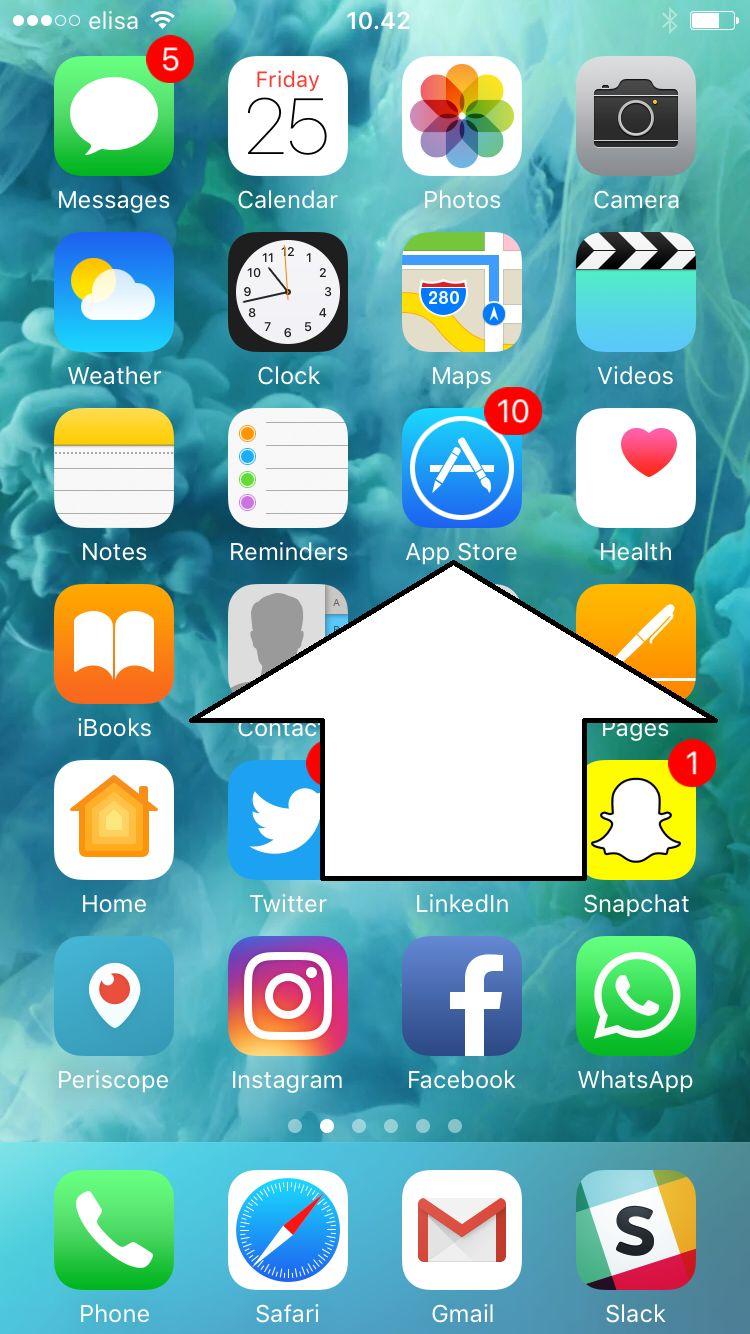Step 1 SE: När App Store öppnas, sök efter Movenium eller Visma Entry.