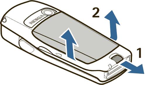 2. SIM-kort och batteri Var försiktig när du hanterar, sätter i eller tar ut SIM-kortet eftersom det kan skadas om det repas eller böjs. Enheten och tillbehören kan innehålla smådelar.