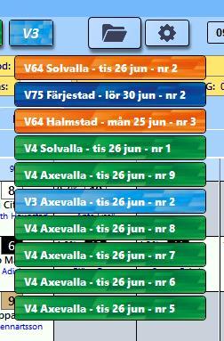 LiveBar Klicka på Live-knappen för att öppna LiveBar (se även separat dkument) Med LiveBar får du perfekt stöd när du tittar på lppen via