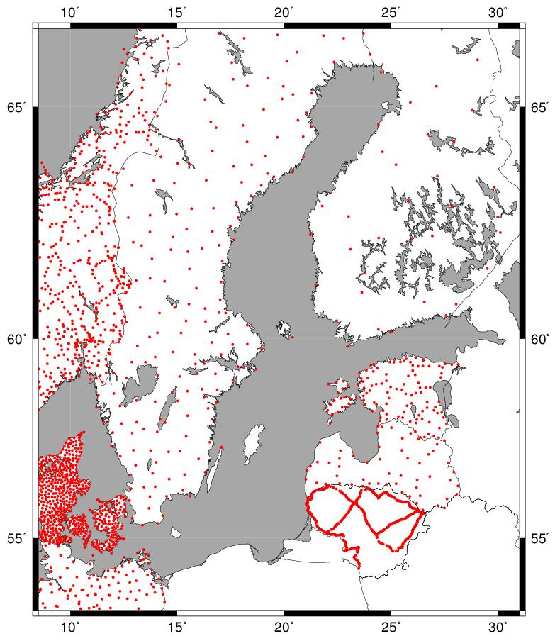 FAMOS GNSS/levelling database Version 2017-01-09 Database managed by Lantmäteriet in Gävle, Sweden. Created based on the corresponding NKG and BKG databases.