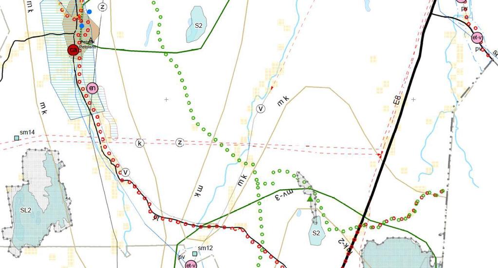 4 4. PLANERINGENS UTGÅNGSPUNKTER OCH SYFTEN 4.1 Planeringens målsättning Målet är att göra upp en reviderad delgeneralplan sm ger möjlighet att bygga högre vindkraftverk än gällande plan tillåter.