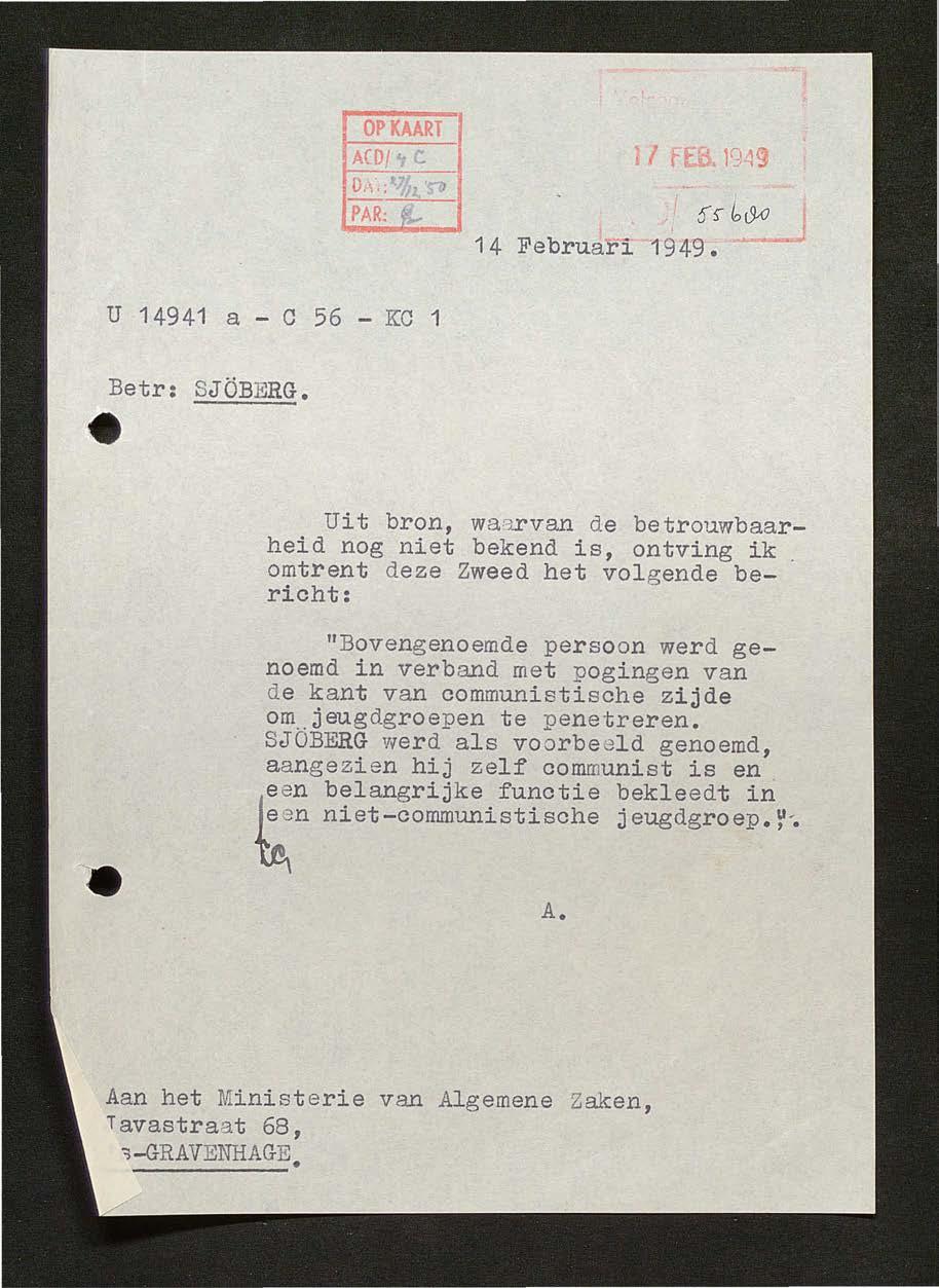 feb. 194~ s~~l3-<j 14 Februari 1949.