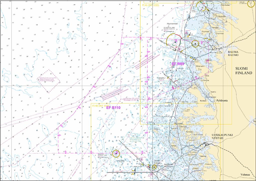Ampuma-alue seuraavien pisteiden väliltä Skjutområde mellan följande punkter Firing practice area between the following positions Poista Stryk Delete 2 20 06.980'E 20 57.788'E 20 57.783'E 21 23.