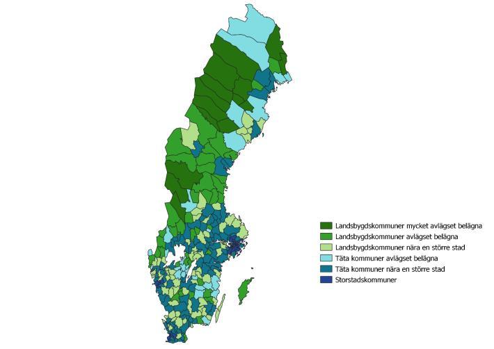 belägna Riket 9 182 927 10 120 242 10,2% Tillväxtverket planerar att uppdatera indelningen under hösten 2019 med senast befintliga befolkningsstatistik som grund.